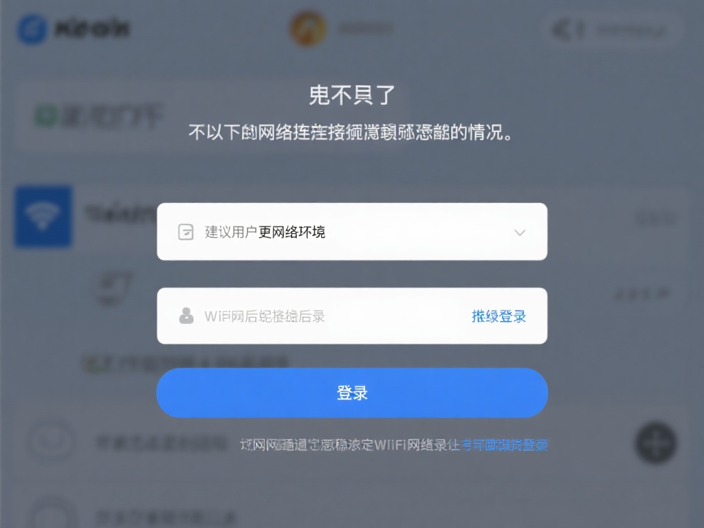 此外，如果遇到网络连接不稳定的情况，可能会导致登录